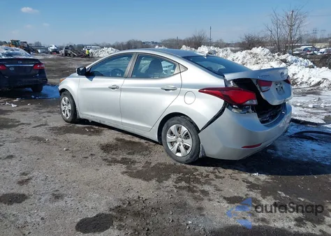 2016 Hyundai Elantra Se из США, поврежденный, VIN KMHDH4AE1GU488112